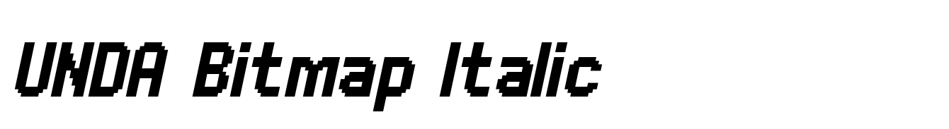 UNDA Bitmap Italic